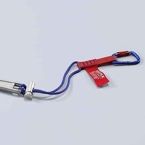 KNIPEX Tools 00 50 13 T BKA Tool Tethering Adaptor Straps with Captive Eye Carabiner up to 13 lbs.