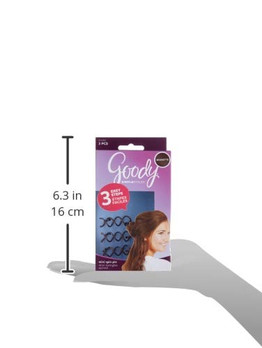 Goody SlideProof Mini Spin Pins - 3 Ct, Assorted Colors, Spiral Hair Pins, Quick & Easy Buns, All-Day Twist Pins, Corkscrew Bobby Pins, Pain-Free Hair Accessories for Women & Men, All Hair Types