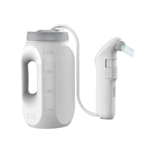 Electric Portable Bidet for Travel,Large Handheld Bidet Sprayer with 2.5L Peri Bottle,High Pressure Rechargeable,Portable Toilet Butt Washer for Women,Men,Elder,70-Minute Usage