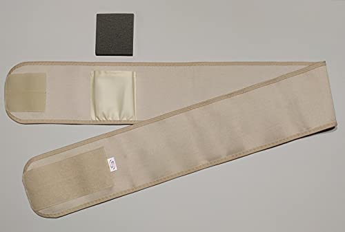Umbilical Ventral Belt Hernia Reduction Binder With Navel Pad, Abdominal Support for men and women. Hernia support comfort band and bandage. (#8 for Waist Circumference: 55-61 inch(140-155 cm))