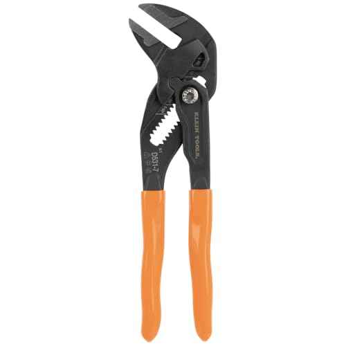 Klein Tools D5317 Compact Plier Wrench, High Leverage Multi-Use Adjustable Plier Wrench with Smooth Jaws, 7-Inch