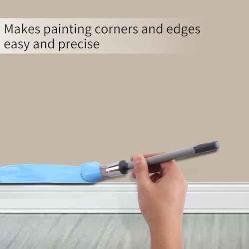 Wesquer Trim Paint Brush Edge Painting Tool for Painting Detail Areas and Small Paint Repairs Small Paint Brushes, Art Application,Sash, Baseboards,House Wall Corners 4pack with 0.45" 0.6" 0.75" 0.8"