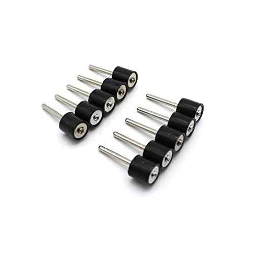 10 pc 1/2 Inch Rubber Mandrel Sand Drum Holder 1/8 Inch Shank for Dremel Rotary Tools