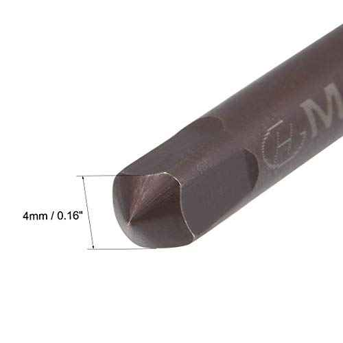 uxcell Metric Hand Tap M5 Thread 0.8 Pitch 3 Straight Flutes H2 Alloy Tool Steel Bottom & Taper Screw Tap Set Tapping Tools for Repairing 2 Pairs