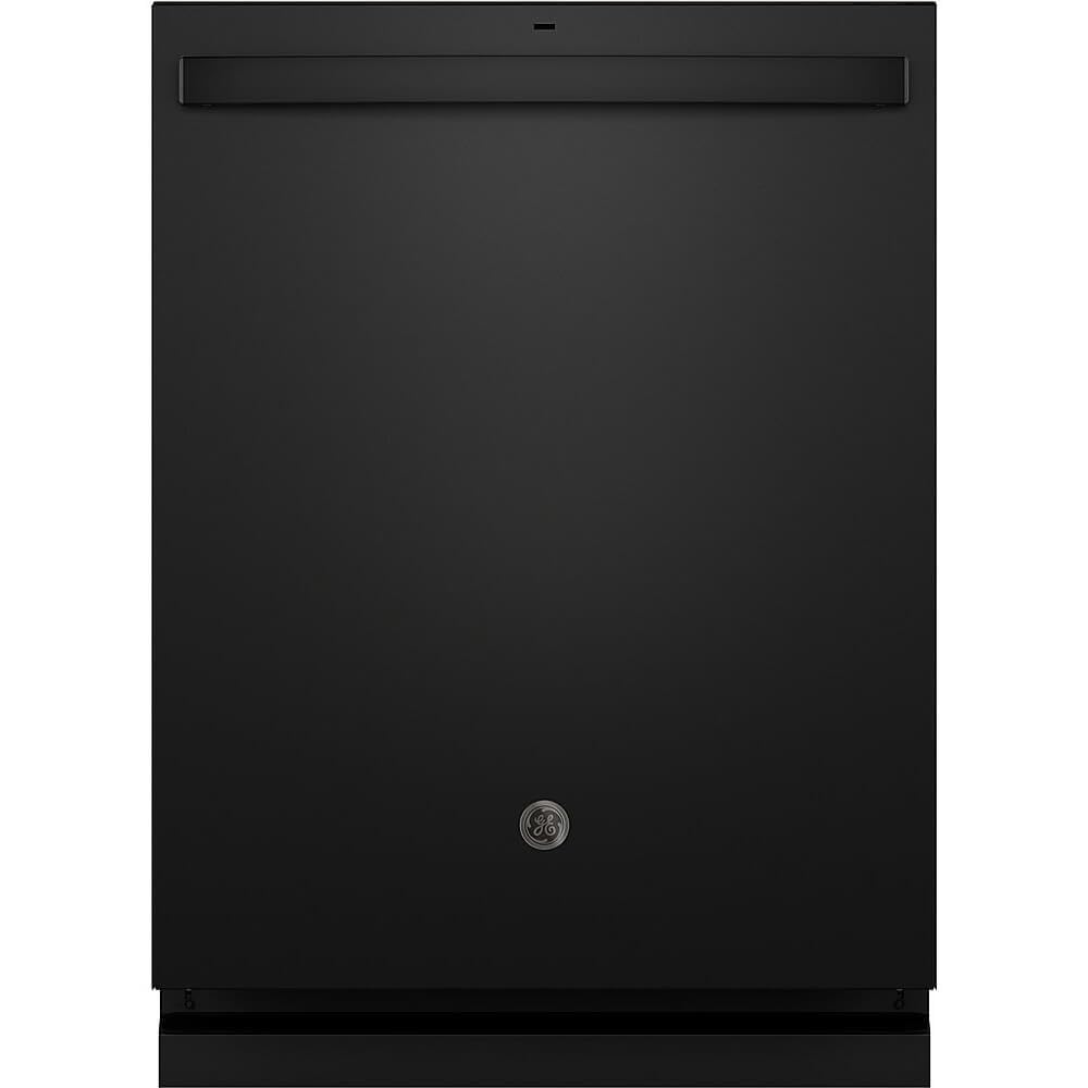 GE 24 in. Black Top Control Built-in Tall Tub Dishwasher with 3rd Rack, Bottle Jets, 45 dBA GDT670SGVBB