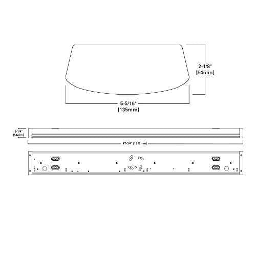 Metalux 4 ft. 3800 Lumens Integrated LED Dimmable White Wraparound Light, 4000K