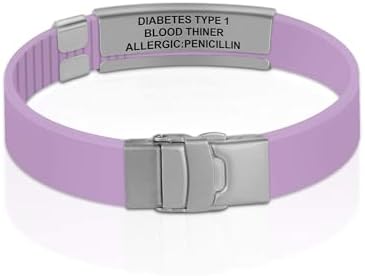 Divoti Custom Engraved Medical Alert ID Bracelet – Dual-Sided Laser Etching, Silicone Wristband, Stainless Steel Security Clasp – Adjustable & Trim-to-Fit – Emergency Medical Info Band for Men & Women
