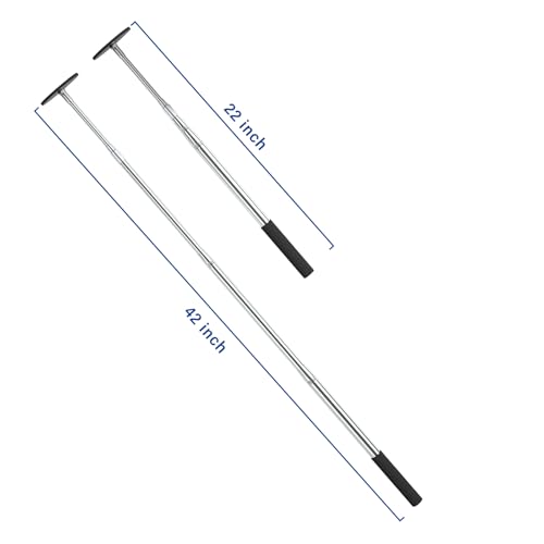 Telescoping Magnetic Pickup Tool - 58LB Strength, Extends 16"-42" with Bendable Metal Hose for Easy Nail/Screw Retrieval