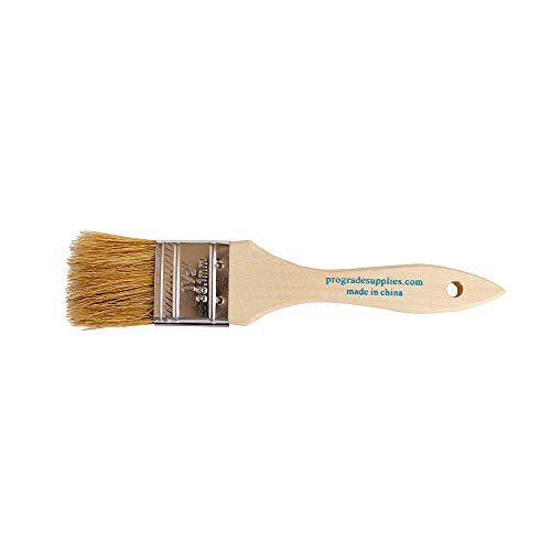 Vermeer Chip Paint Brushes - 12-Pack - 1.5" Chip Brushes for Paints, Stains, Varnishes, Glues, & Gesso - Home Improvement - Interior & Exterior Use