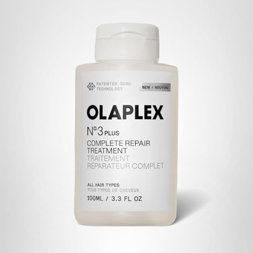 Olaplex N°.3PLUS Complete Repair Treatment: 3-minute Pre-shampoo Treatment to Immediately Repair Hair Damage for Softer, Stronger Hair | For Coily, Curly, Straight, and Wavy, 100 mL / 3.3 Fl Oz