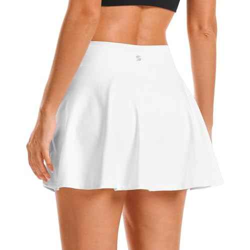 Stelle Women's Tennis Golf Skirts High Waisted with Pockets Inner Shorts for Athletic Skorts Sports Running Pickleball