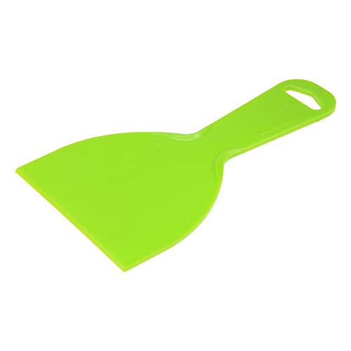 uxcell Putty Scraper 4" Plastic Flexible Putty Knives Disposable Spreader for Taping Drywall Wall Painting Green 3pcs