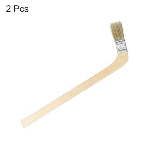 HARFINGTON Paint Brush 2Pcs 1" Brush Width Reusable Variety Angle Bend Brushes Radiator Paint for All Latex Oil Painting Furniture Walls Home Improvement