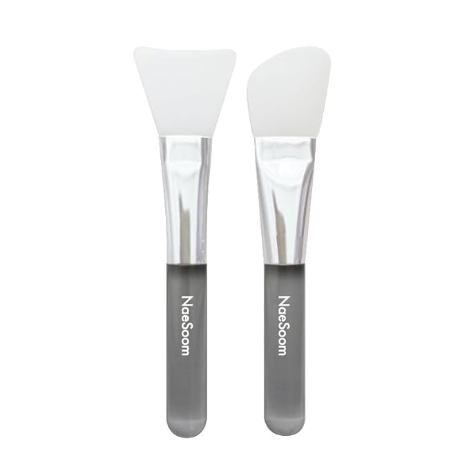 Silicon Jelly Brush | Mask Application Tool for Enhancer | Easy to Clean | Face Mask Applicator | All Skin Types | K-beauty Skin Care | 2 Piece (Made in Korea)