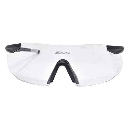 ESS Eyewear Eye Safety Systems ICE-One Ballistic Eyeshield, Clear Lens, White, 2.4 (740-0005)