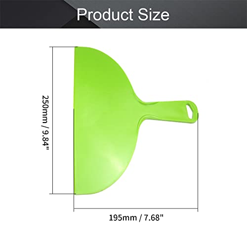 Utoolmart Putty Scraper 10" Plastic Flexible Putty Knives Spreader for Taping Drywall Wall Painting Green 3Pcs