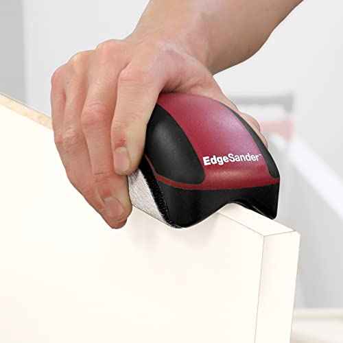 Milescraft 1621 Edge Sander - Dual Edge Sanding Tool ? V-Groove Sands both Edges Simultaneously on Boards from ¨ù to 1-1/2 in. - Saves Time - Uses any 5 in. Hook and Loop Sanding Disk