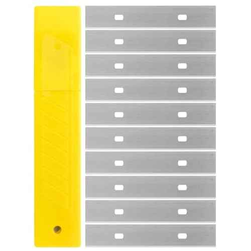 Bates- Replacement Scraper Blades, 4 Inch, 60 Pcs, Scraper Blades, Floor Scrapper Blade, Replacement Razor Blades, Carbon Steel Razor Blades, Paint Scraper Blades, 4 Inch Scraper Blades