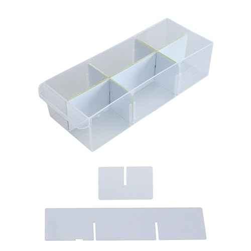 (64-Pack) Small Drawer Configurable Dividers compatible with Craftsman, ArtBin Craft Storage Cabinets, (64 Width + 12 Length Dividers), (Dividers Only)