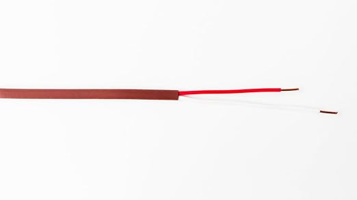 EASTWIRE 18/2 500ft Thermostat Wire, Solid Copper Wire, 18 Gauge Conductor, ETL Listed CL2 Power Limited Circuit Cable for Indoor/Outdoor Low Voltage Applications Use,Brown