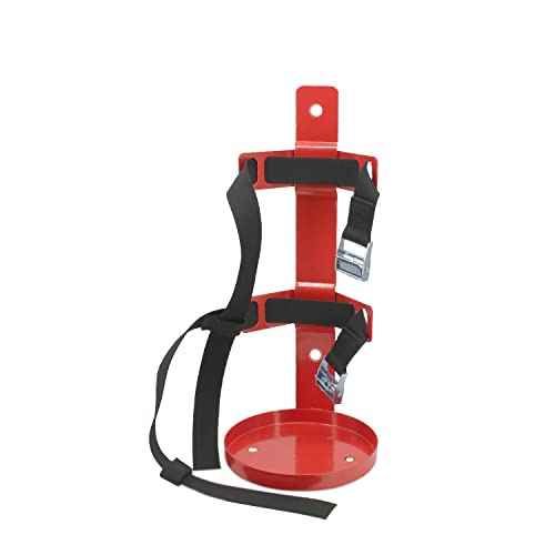Fire Extinguisher Mount,Wall Hanging Bracket,Fire Extinguisher Holder for Home, Car, RV, Truck, Mini Fire Extinguishers (5LB red 1Pcs)