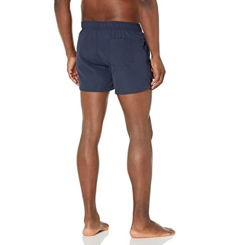 HUGO Men's Vertical Logo Swim Trunks