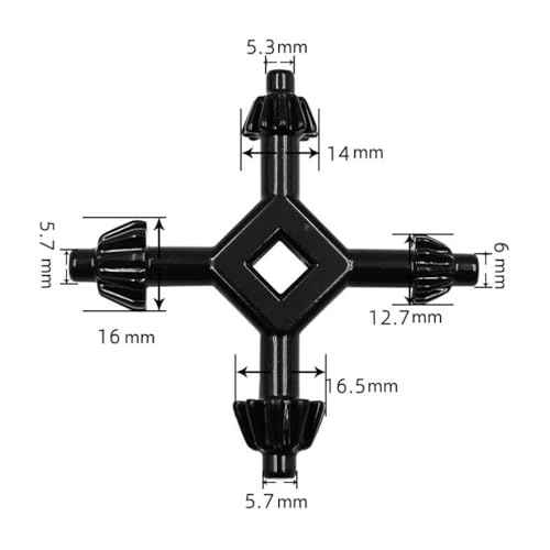 7 Pack Drill Chuck Key Set 1/4" 3/8" 1/2" 5/8" 3/4" 5/32'' 6 Sizes Clamping Press Chuck Wrench Heavy Duty Tightener Keys for 4mm 6mm 10mm 13 mm 16mm 20mm Electric Corded Cordless Drills