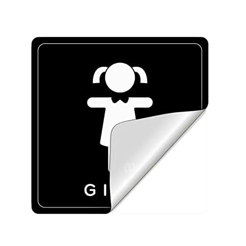dealzEpic - BOYS and GIRLS Restroom Sign Stickers - Self Adhesive Peel and Stick Decals