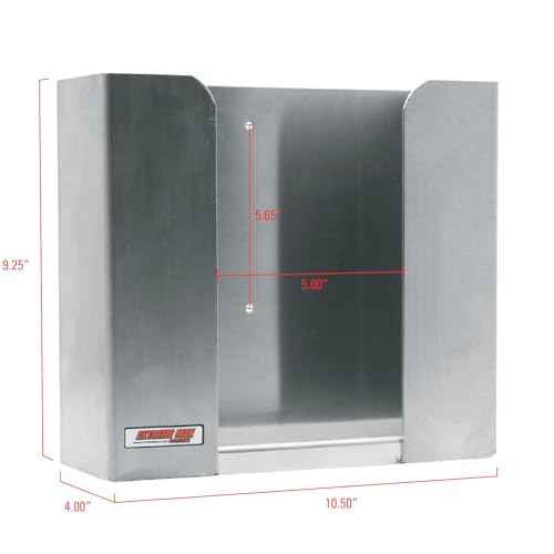 Extreme Max 5001.6305 C-Fold Paper Towel Dispenser for Enclosed Race Trailer, Shop, Garage, Storage - Silver