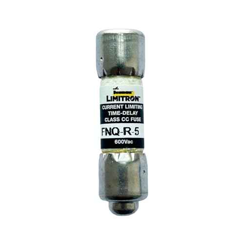 New OEM FNQ-R-5 FNQ-R-5A 600Vac Time Delay Fuse, Pack of 10