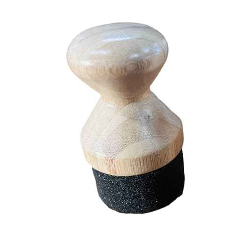 Heritage Products Cutting Board Oil & Wax Applicator - Food Grade Mineral Oil Wood Conditioner with Handle and Wooden Cap - Restore Butcher Blocks, Countertops & Utensils