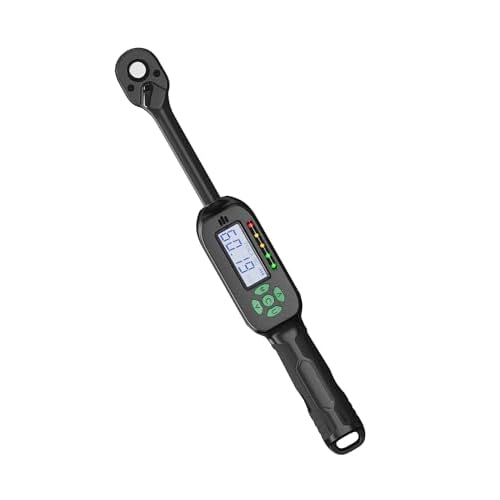 Digital Torque Wrench 5-99.5 ft-lbs./6.8-135Nm, 3/8 Inch Mini Torque Wrench Digital, ¡¾2% Torque Accuracy, Electronic Torque Wrench with Preset Value, Buzzer and LED Notification
