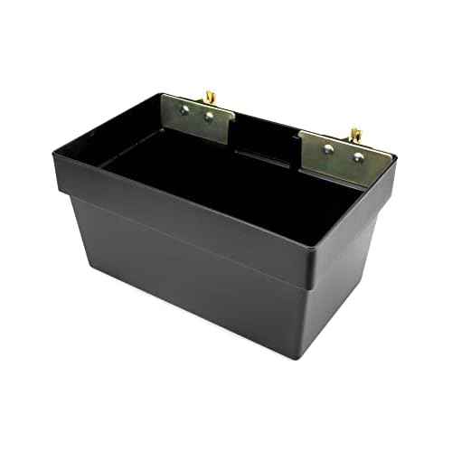 QWORK Heavy Duty Track Basket | Trailer & Warehouse Organizer | 13" x 7-1/8" x 6-1/2" Storage Bin for Trucks | Etrack & Wall Mount Compatible