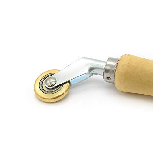 PVC/TPO/EPDM Single Ply Roofing Brass Penny Roller and Vinyl Flooring Corner Detail Seam Roller (6mm x 30mm)
