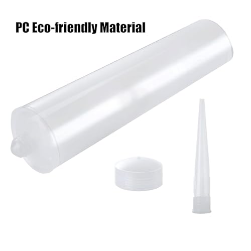InnovaWorld Empty Caulk Tube, 3 Pack 10 oz. Empty Plastic Caulking Cartridge