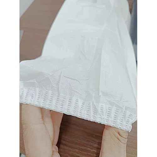 ZMDREAM Hazmat Sleeves Covers Arm Protector with Elasticated Ends White for Painting Tatoo Cleaning 13/16 inches Pack of 100