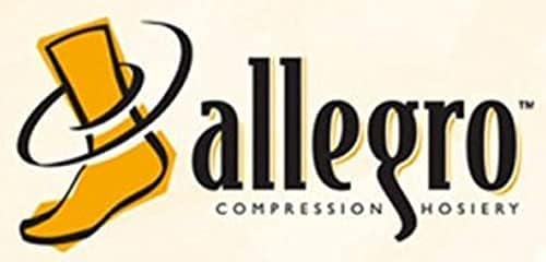 Allegro 15-20mmHg Essential 5 Sheer Support Hose - Comfortable, Thigh High, Open Toe, Compression Stockings for Women