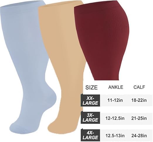 Everstride Compression Socks Women Plus Size, 2025 Compression Socks for Women Wide Calf, Everstride Socks