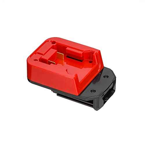 1x Adapter Only Upgrade for Porter Cable Old 18v (Not 20v MAX) Cordless Tools Compatible with Milwaukee M18 Red Lithium Batteries - Adapter Only