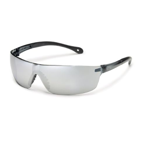 Gateway Safety 448M StarLite Squared Ultra-Light Safety Glasses, Silver Mirror Lens, Gray Temple (Pack of 10)