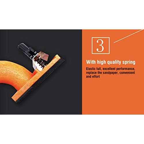 Edward Tools Hand Sander with Sandpaper Clamp - For Drywall, Wood, Floor - 9 1/4¡± x 3 1/4¡±¡¯ - Ergo Contour Handle - Uses Standard 11 1/4¡± Sandpaper