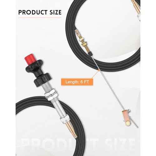 VCGTX06 6FT Heavy Duty Vernier Adjustable Lock Cable Fit for Household, Industrial and Commercial PTO and Dump Applications, with Detachable Cable Head