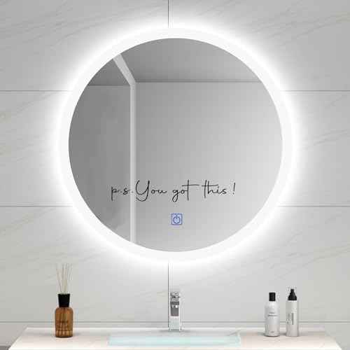 You Got This, Mirror Decal Vinyl Decal, Bedroom Wall Decals, Mirror Sticker for Girls, Positive Affirmation Sticker for Girls Room, Bathroom Shower Door Decals, 11x1.8 inch (Without Mirror)