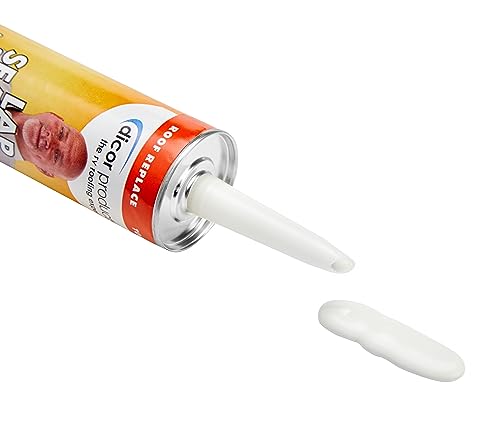Dicor 501LSW-1 Epdm Self-Leveling Lap Sealant-10.3 Oz. Tube, White, 10.3 Fluid_Ounces (Packaging May Vary)