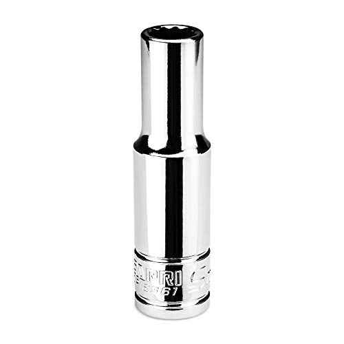Capri Tools 9 mm Deep Socket, 3/8 in. Drive, 12-point, Metric