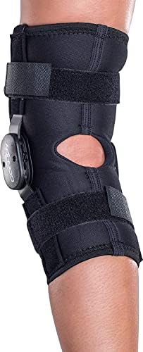 DonJoy Deluxe Hinged Knee Brace, Drytex Sleeve, Open Popliteal, Small