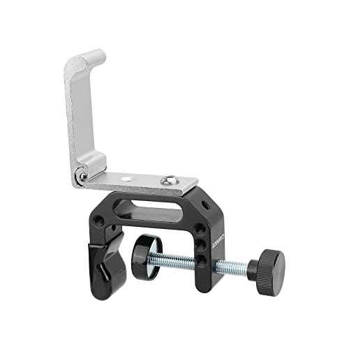 CAMVATE Foldable Wall Hanging Hook for Tool Storage + C Clamp with 1/4" & 3/8" Mounting Points - 3089