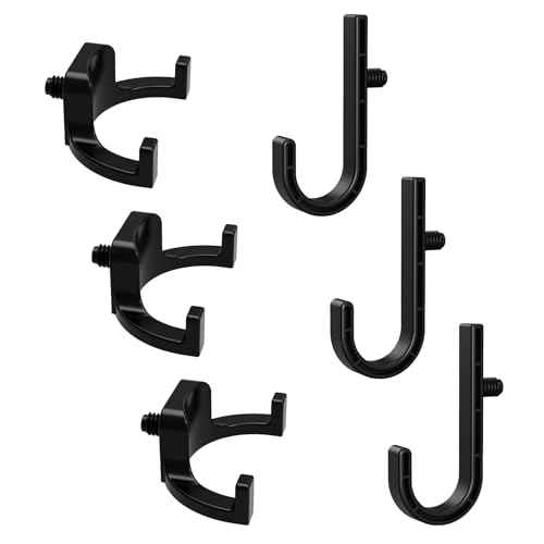 6 Pcs ABS Storage Shed Tool Hooks, Compatible with Suncast and Craftsman, Include J-Shape, U-Shape, Durable Tool Hangers for Garden & Shed Organization (Pack of 6)