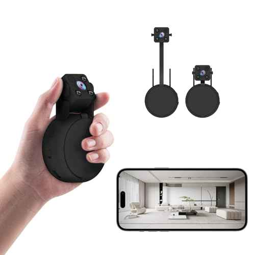 Mini Hidden Spy Camera - FHD 1080P - Small Nanny Cam for Home Security, Indoor/Outdoor Use - Night Vision