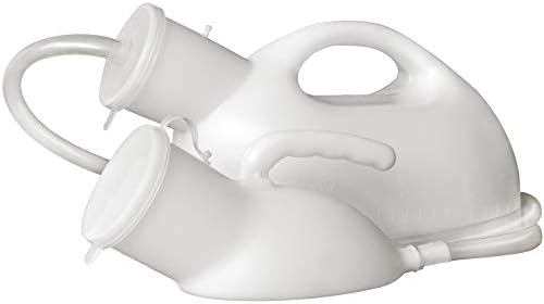 Men's Urinal with Hand-held Portable Urine Cup 2000 ml Large Capacity Male urinals for Elderly Hospital beds Wheelchair (White)